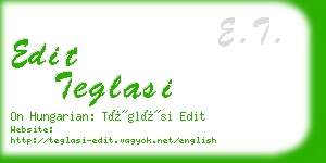 edit teglasi business card